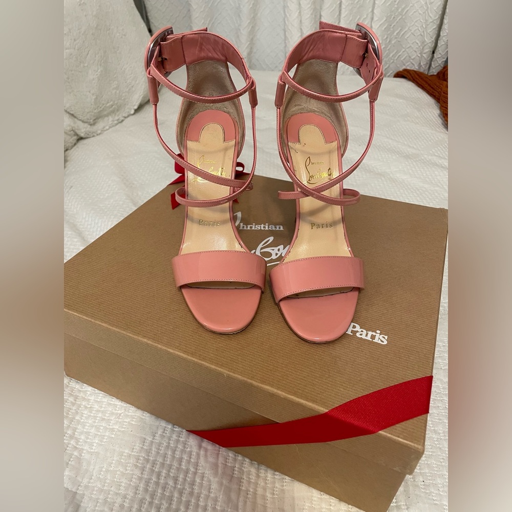 Christian Louboutin Choca 100 patent- Pink- Size 36.5 - Picture 2 of 9